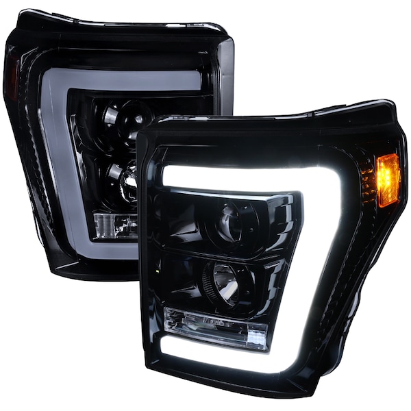 Spec-D Tuning 11-16 Ford F250 Projector Headlights-, 2LHP-F25011G-TM 2LHP-F25011G-TM - main